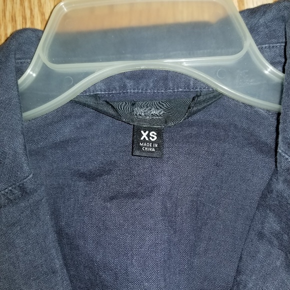 Navy Blue Button up Blazer - Picture 2 of 3